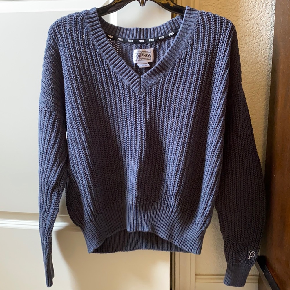 Pink knitted sweater